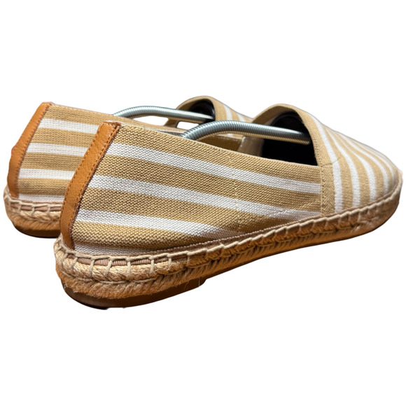 VIONIC Valeri Women's 11 Espadrille Tan White Stripes Slip On Comfort - Picture 2 of 12